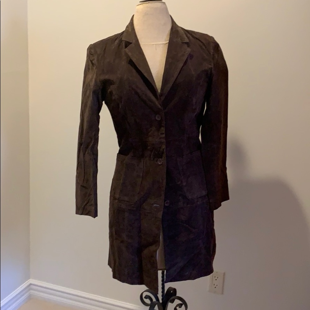 B Lucid Brown Suede Jacket